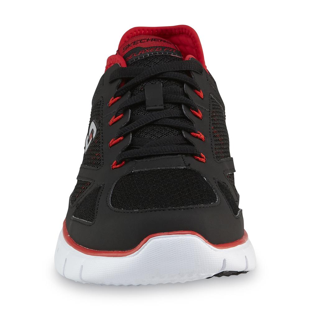 Skechers Men's Life Force Black/Red Athletic Shoe