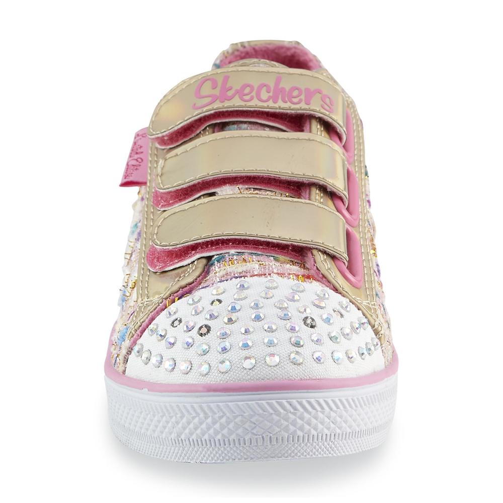 Skechers Girl's Twinkle Toes Pink Light-Up Athletic Shoe