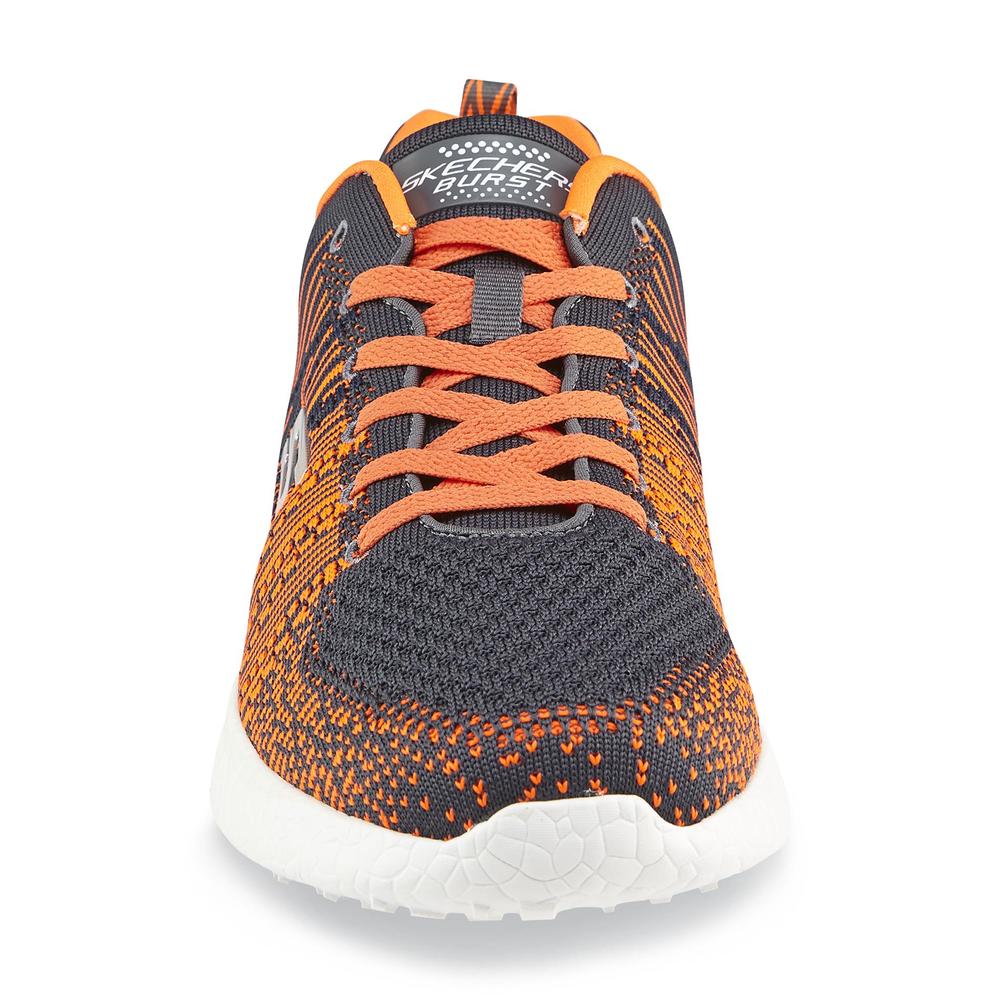 Skechers Men's In the Mix Gray/Orange Athletic Shoe