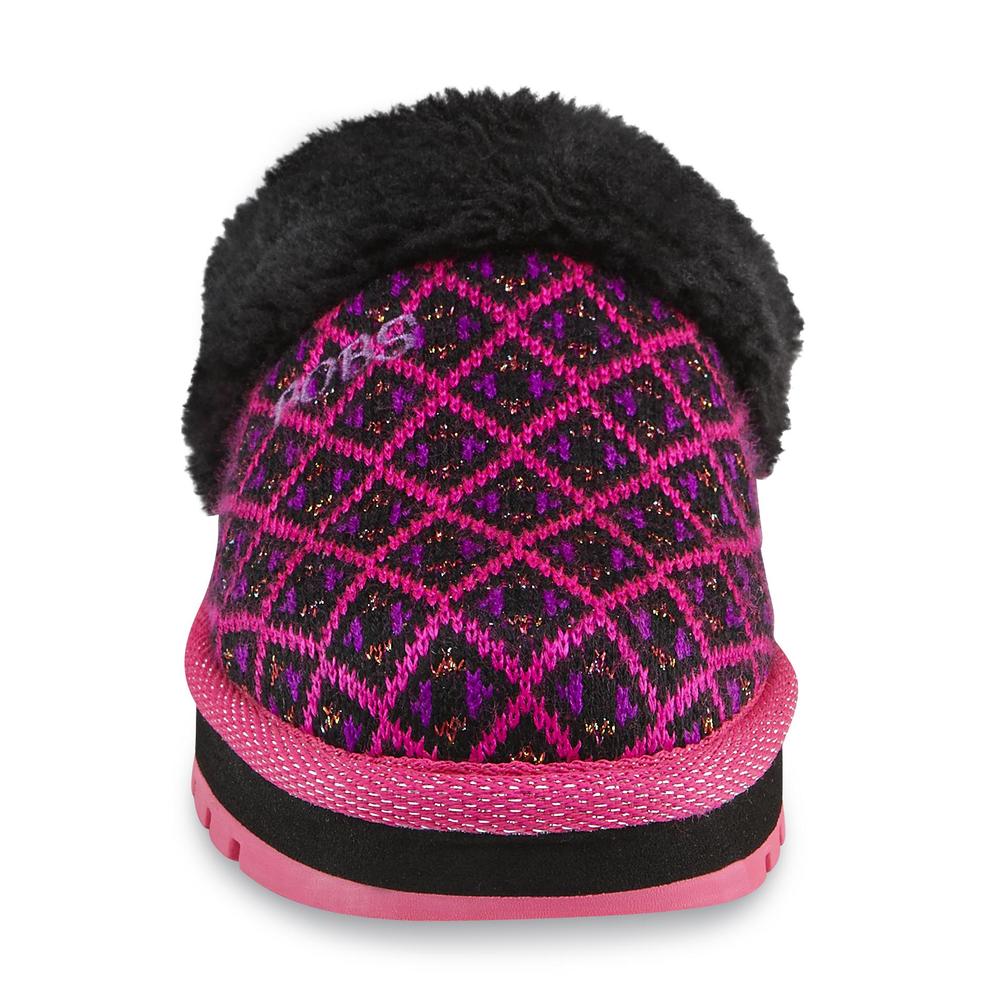 Skechers Girl's Bobs Keepsakes Cozy Toezies Pink/Purple/Diamond Faux Fur Sweater Clog