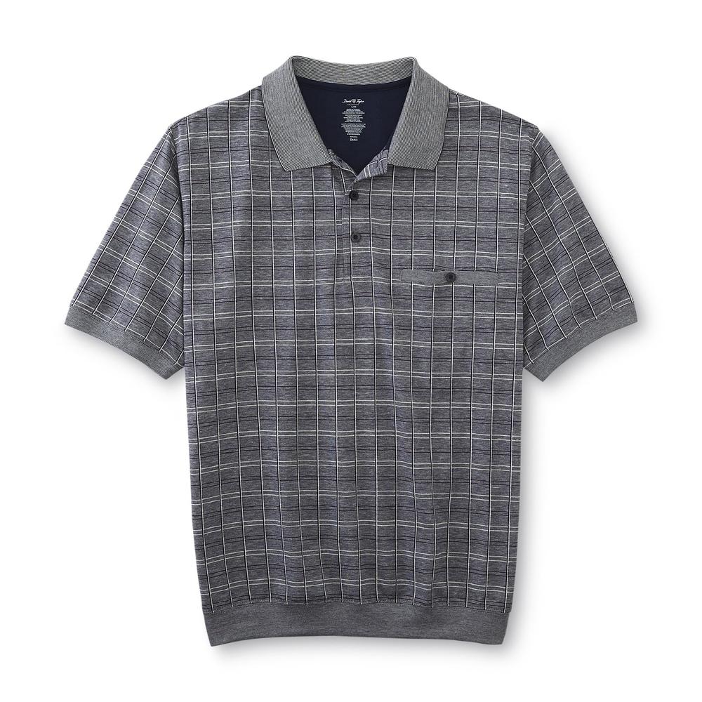 David Taylor Collection Men's Knit Polo Shirt
