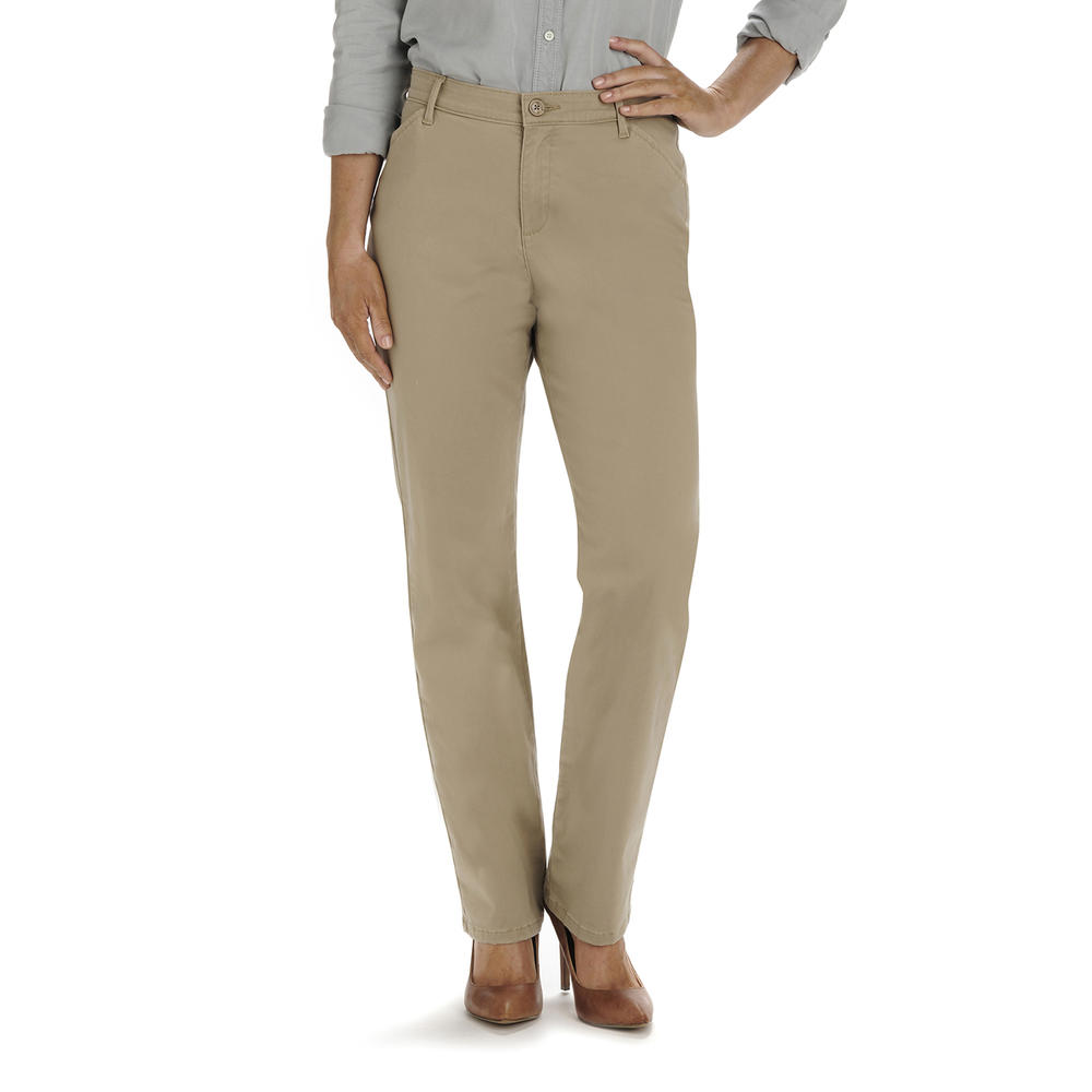 LEE Women's Relaxed Fit All Day Workwear Twill Pants