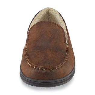 Mens leather house slippers sears on sale