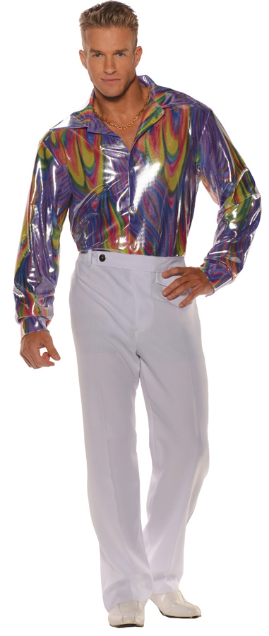 Men&#8217;s Disco Shirt Costume