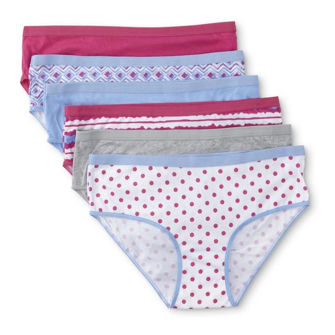 Joe Boxer Junior's 6Pack Hipster Panties