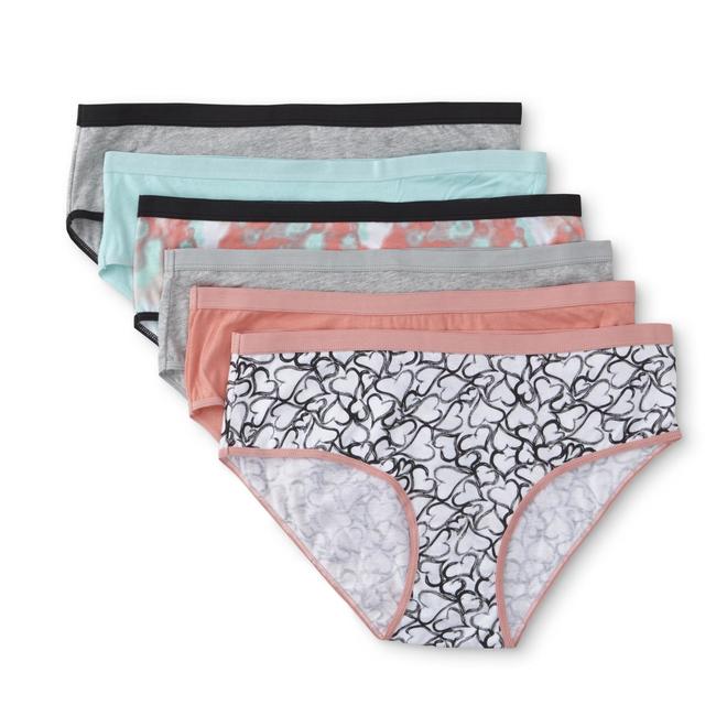 Joe Boxer Junior's 6Pack Hipster Panties