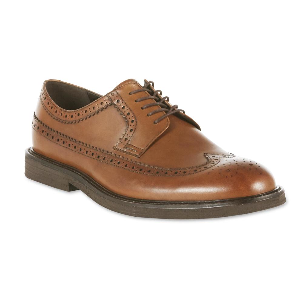 Thom McAn Men's Trevor Wingtip Oxford Dress Shoe - Brown