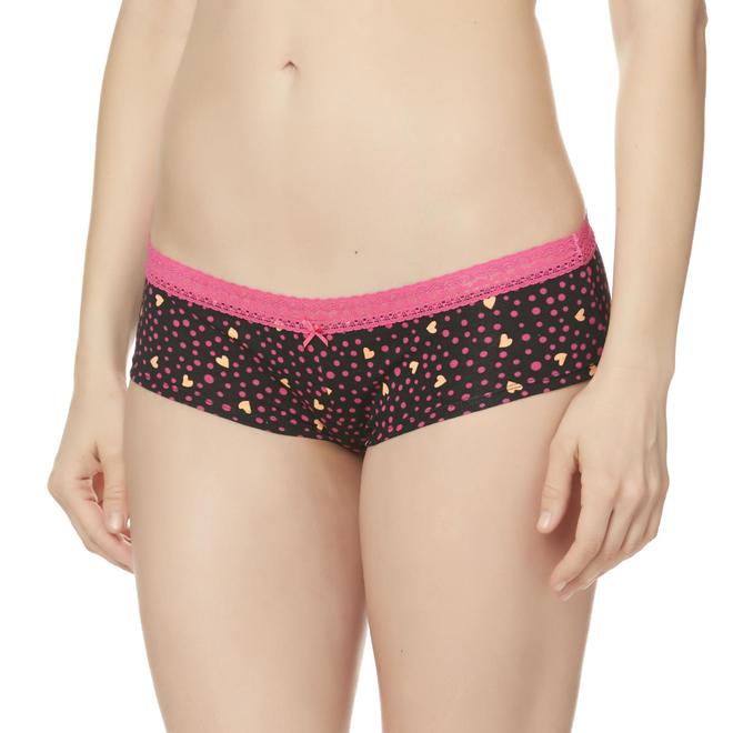 Joe Boxer Juniors' Lace Waist Boy Short Panties