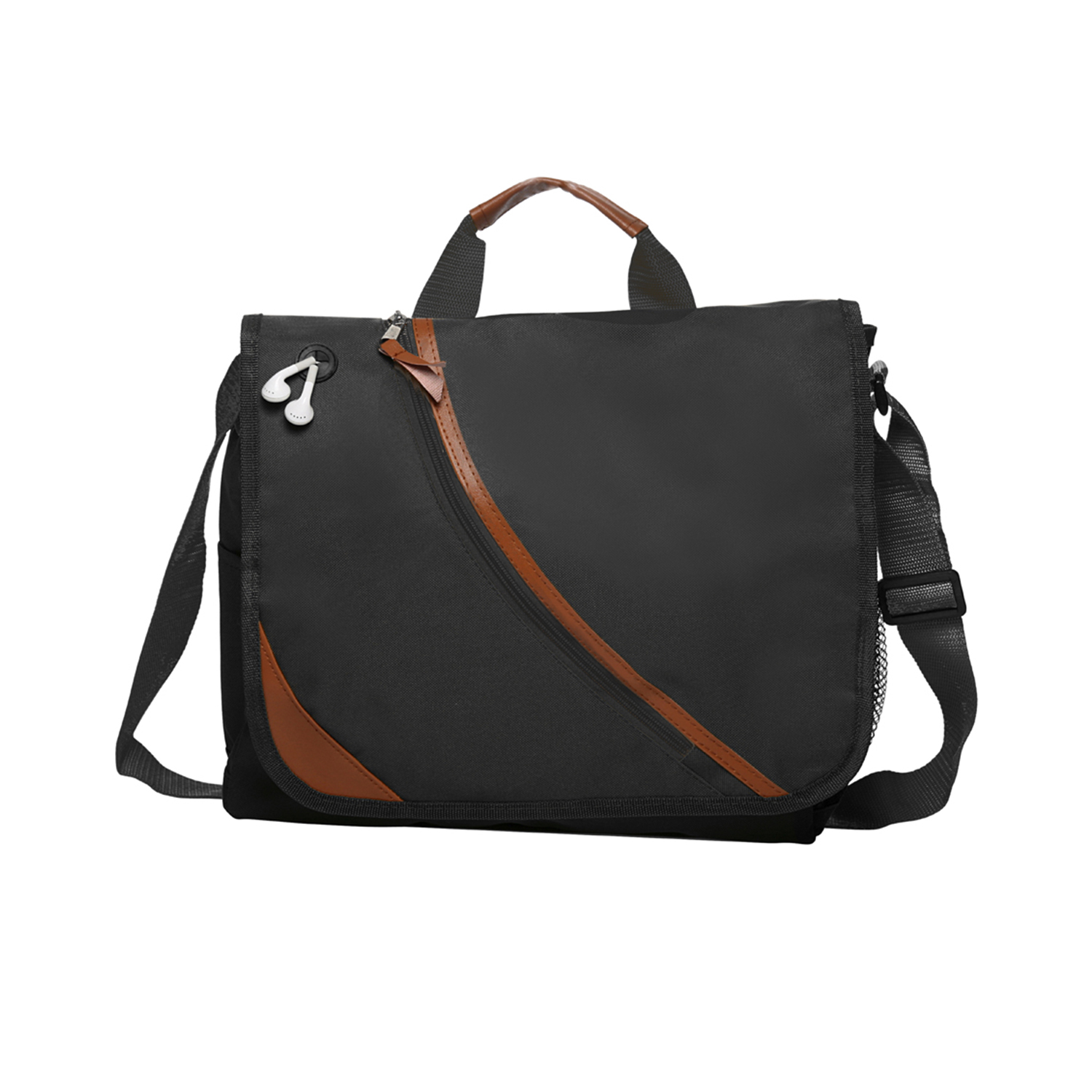 Natico Executive Messenger Bag, Green;Black Natico Executive Messenger Bag, Green;Black