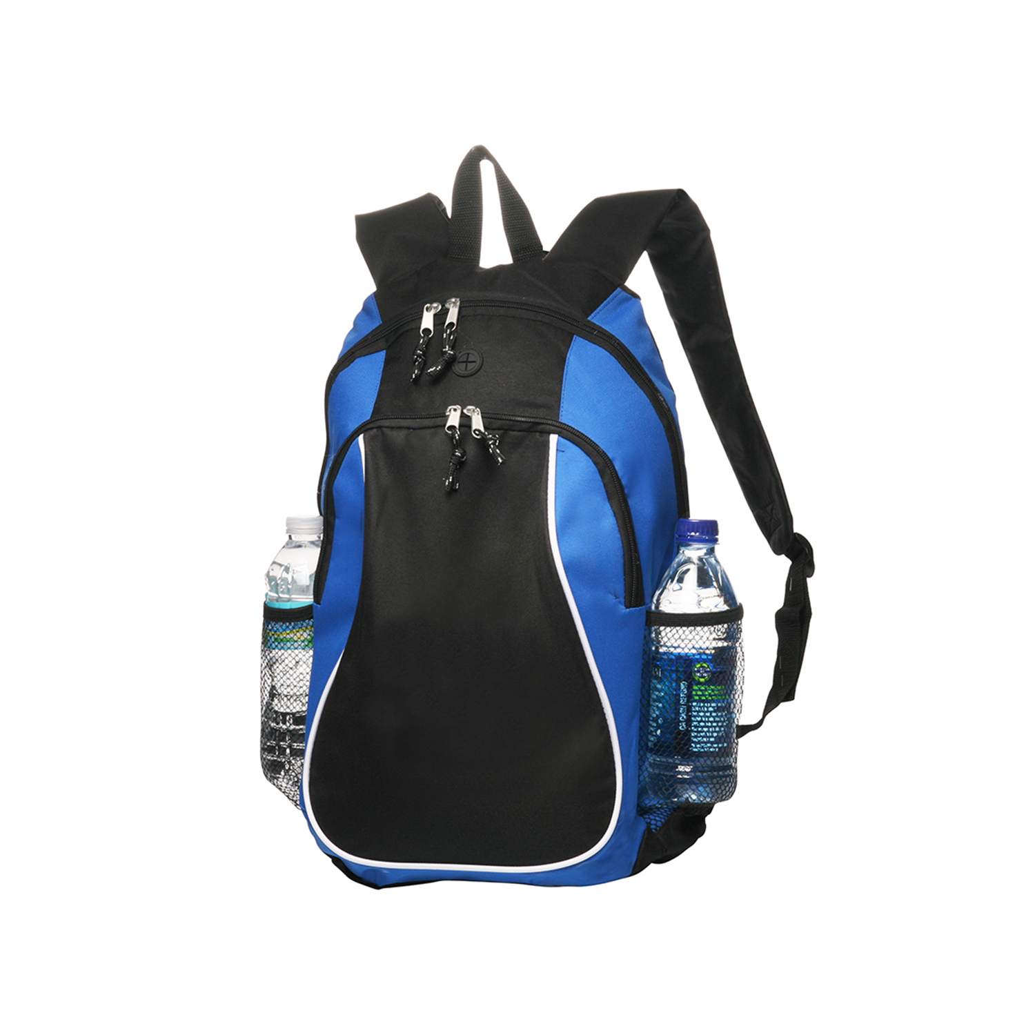 Natico Large 2-Tone Sports Backpack, Black And Blue Natico Large 2-Tone Sports Backpack, Black And Blue