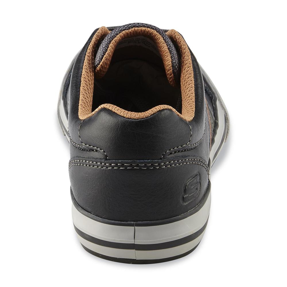 Skechers Boy's Planfix Bloke Black/Brown Casual Shoe