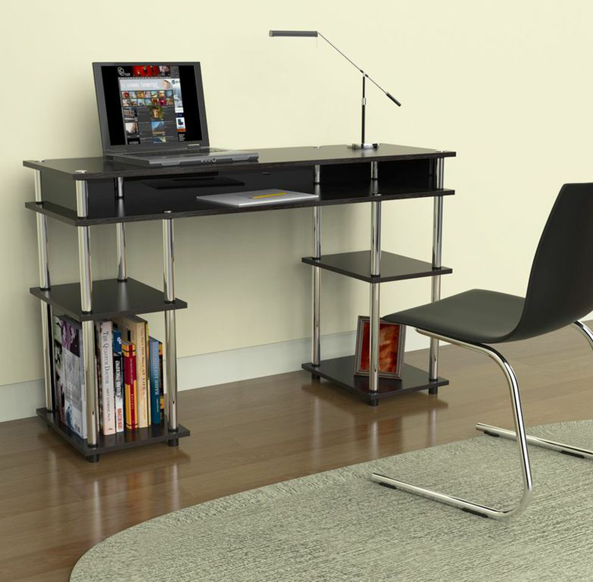 Convenience Concepts Designs2Go No Tools Student Desk, Light Brown Convenience Concepts Designs2Go No Tools Student Desk, Light Brown