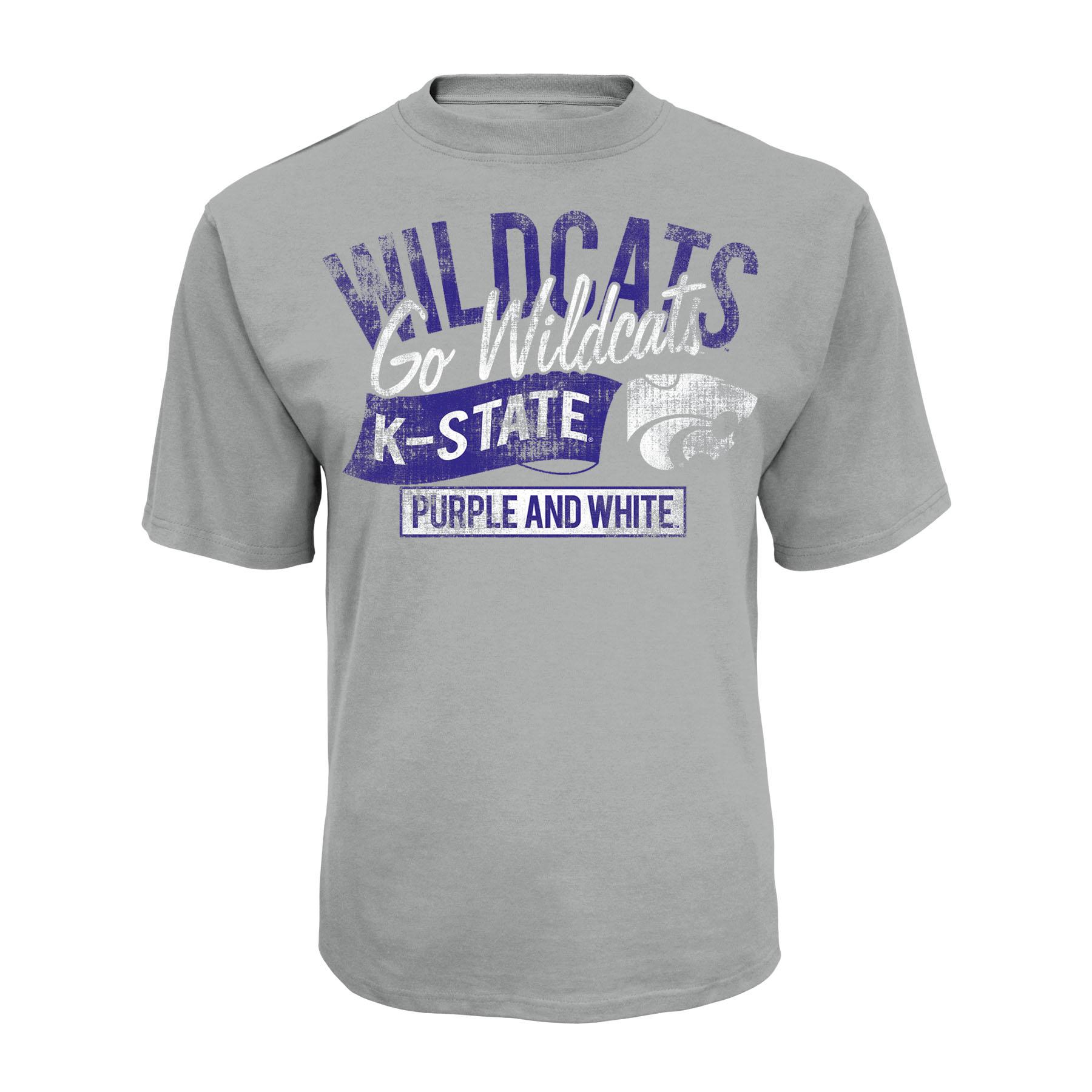 NCAA Men's Distressed Graphic T-Shirt - Kansas State Wildcats