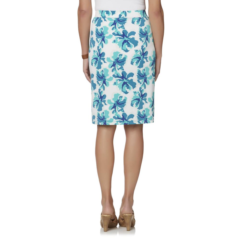 Jaclyn Smith Women's Pencil Skirt - Floral