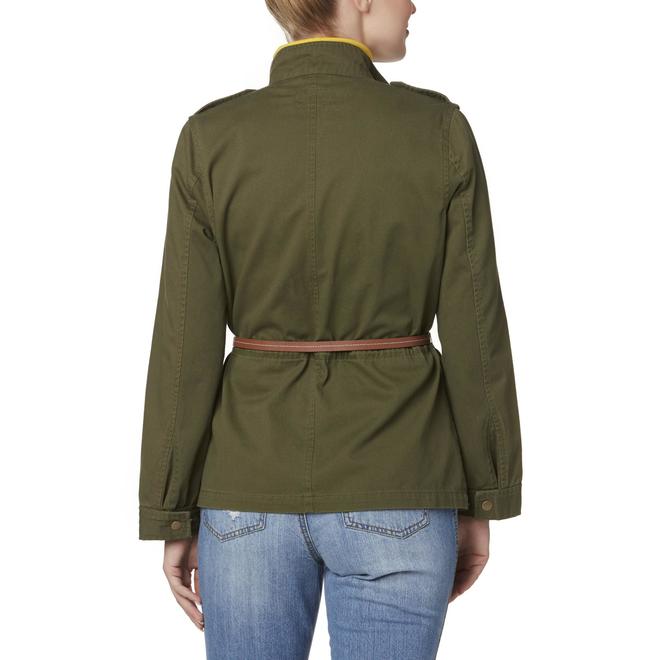 Simply Styled Women's Lightweight Belted Utility Jacket