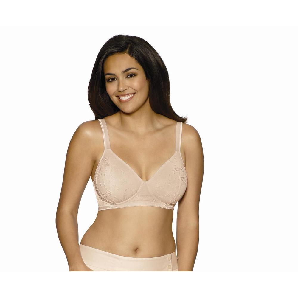 Playtex Bra Full Coverage Wirefree Embroidered 7570H