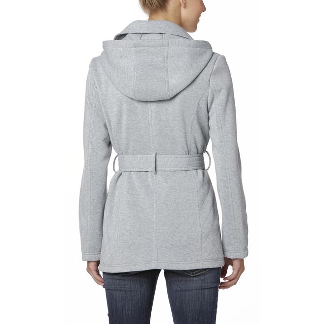 Simply Styled Women's Belted Hooded Jacket