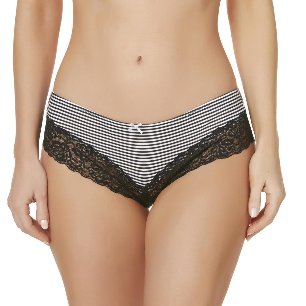 Simply Styled Women's 3-Pack Cheeky Panties - Heathered