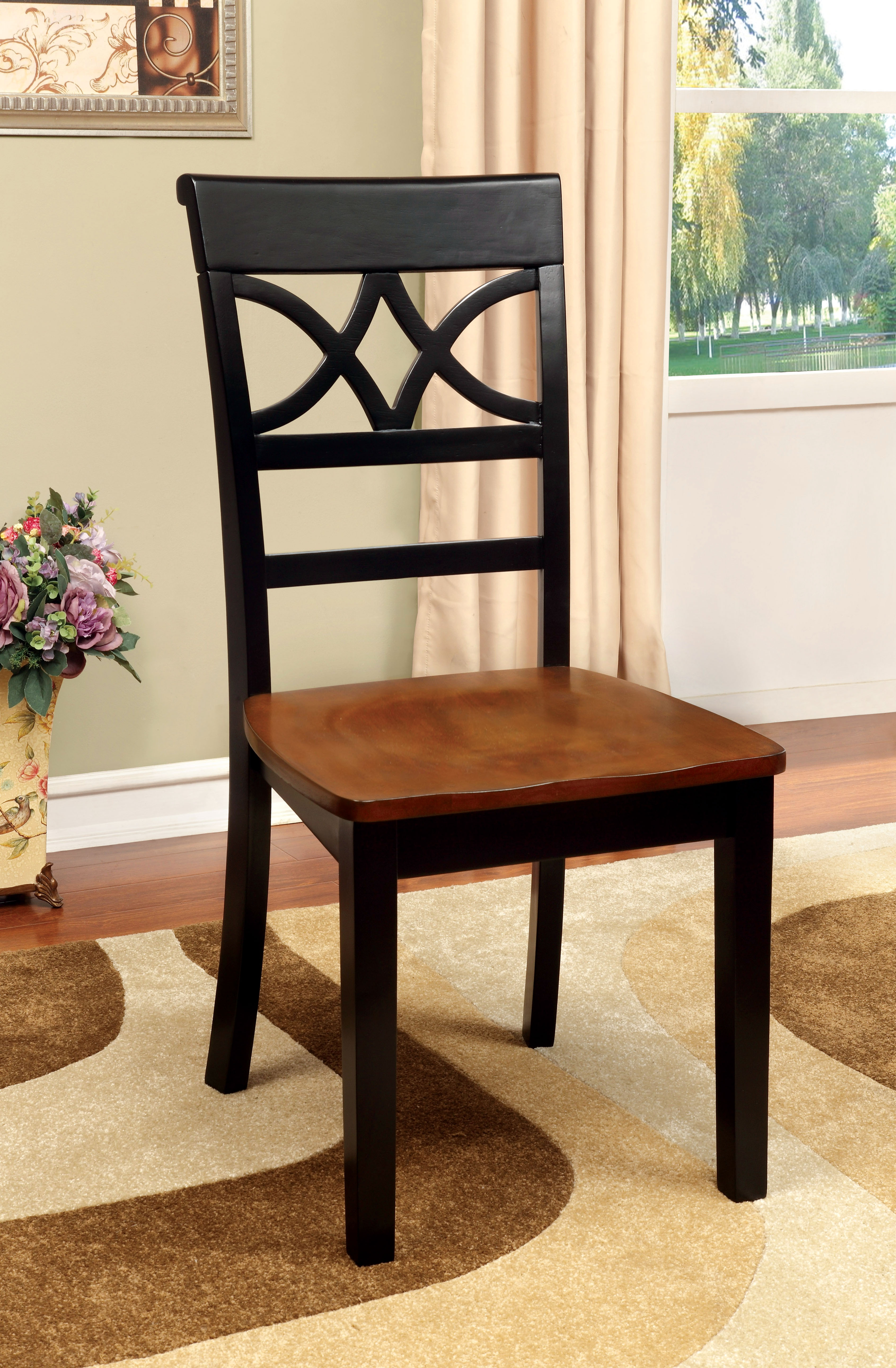 Furniture of America Leah Country Style Side Chair (Set of 2)