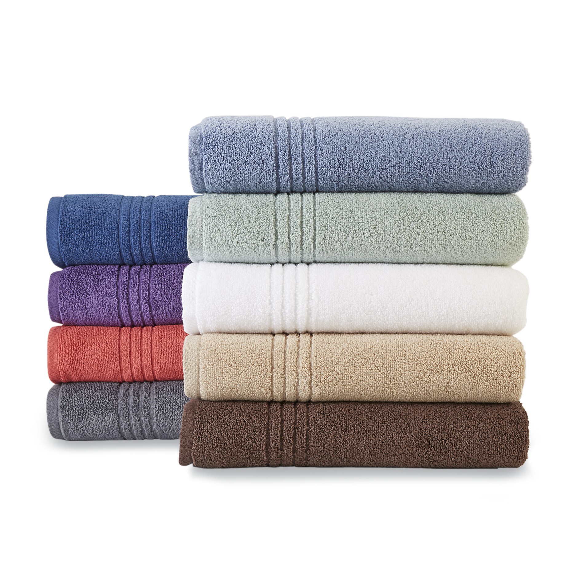 12-Pack Washcloth Set PureSoft Collection Woven Solid Color Absorbent Towels Dark Grey Eco-Friendly Bathroom Towels 