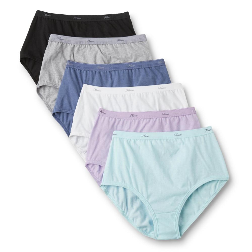 Hanes Women's 6-Pack Tagless Brief Panties