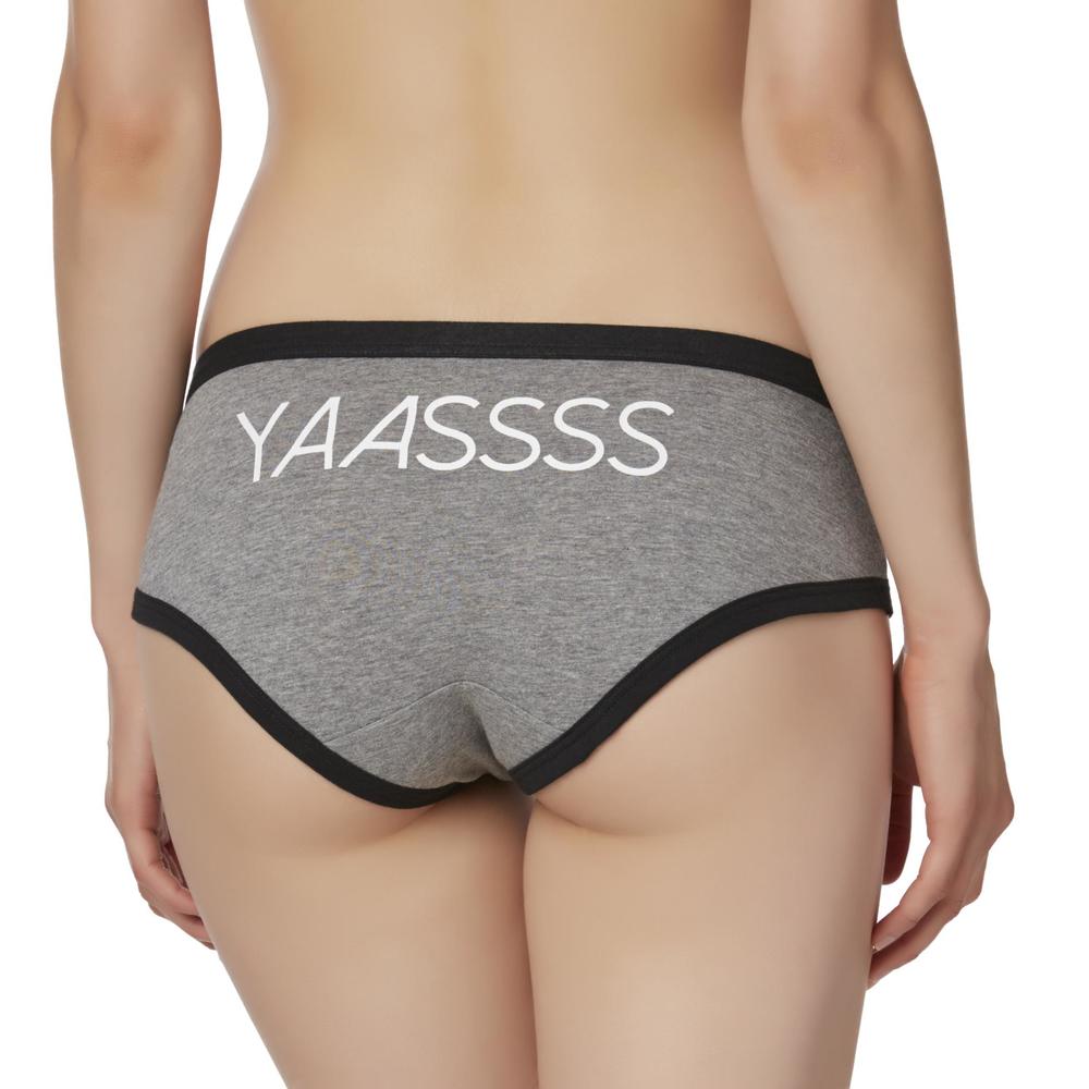 Joe Boxer Women's Hipster Panties - Yaasss