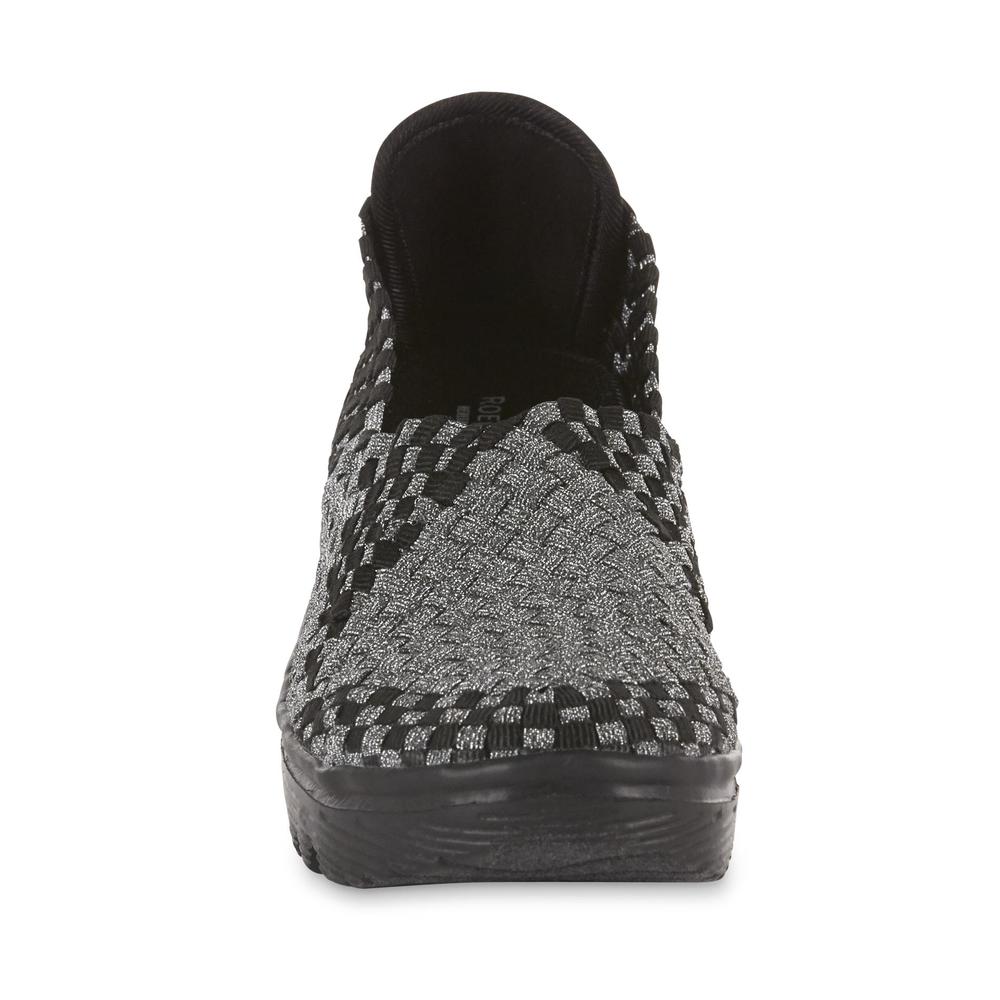 Roebuck & Co. Women's Cleo Wedge Slip-On Shoe - Pewter/Black