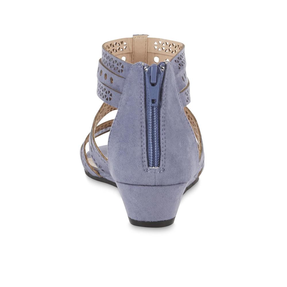 Attention Women's Tannie Embellished Wedge Sandal - Blue