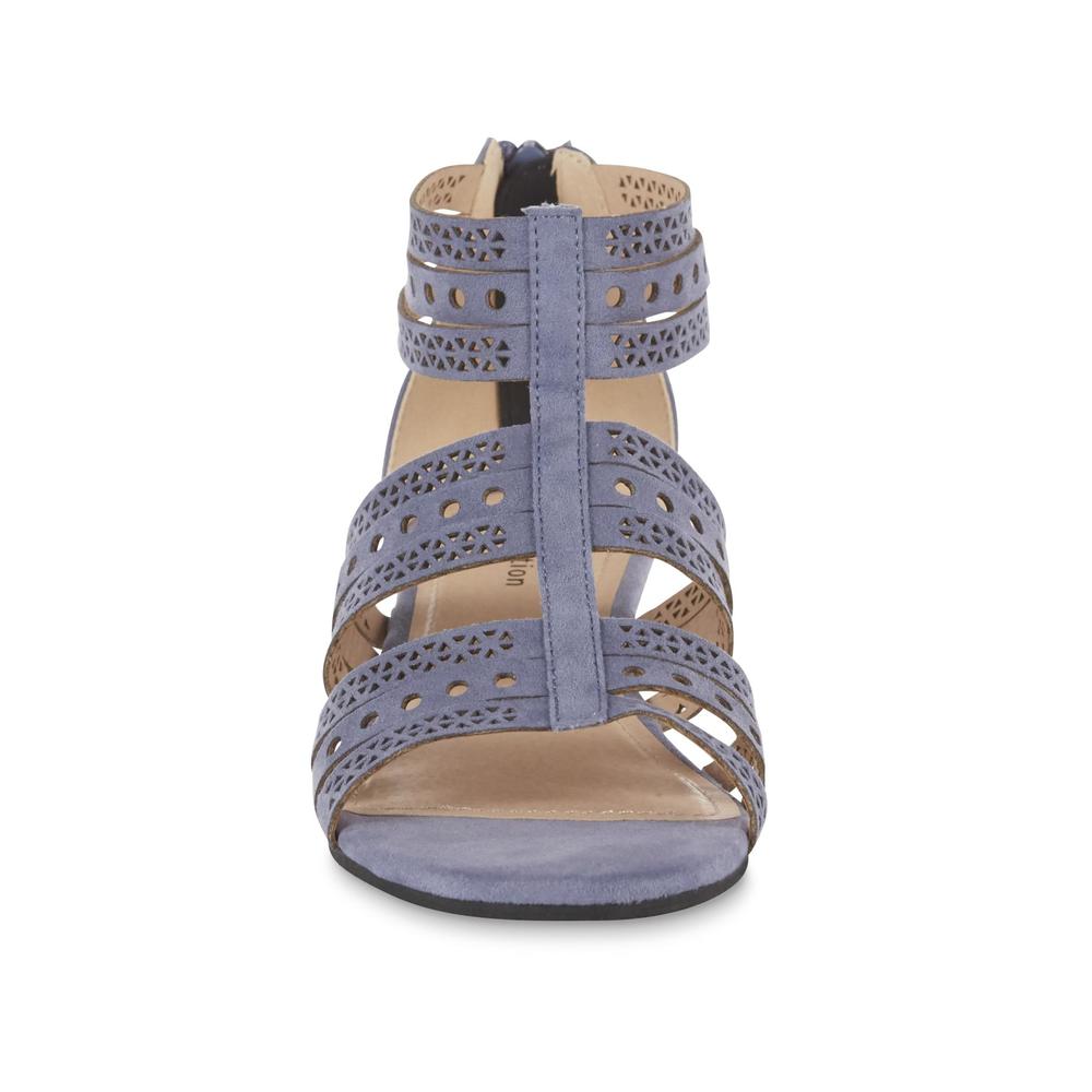 Attention Women's Tannie Embellished Wedge Sandal - Blue