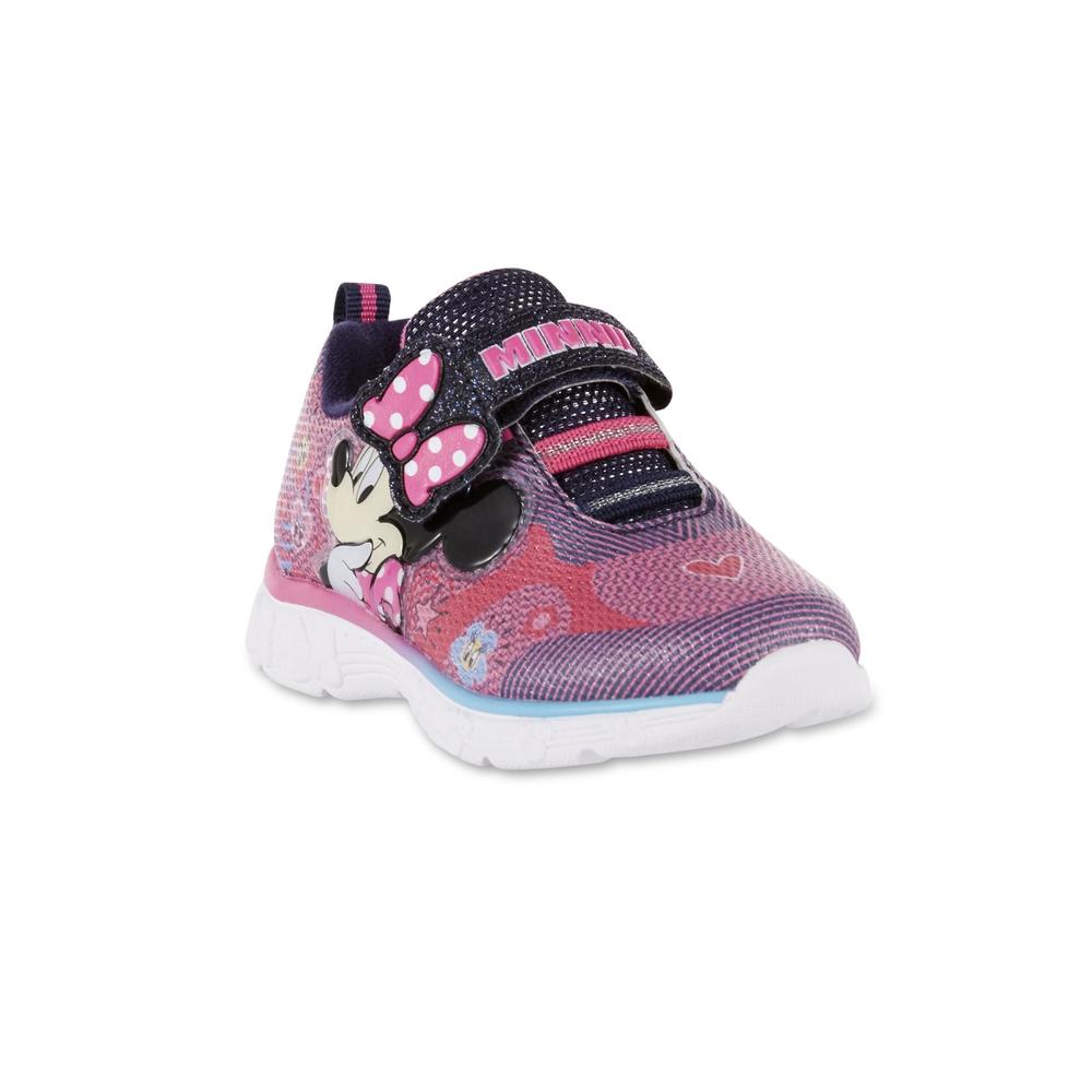 Disney Toddler Girls' Minnie Mouse Light-Up Sneaker - Pink
