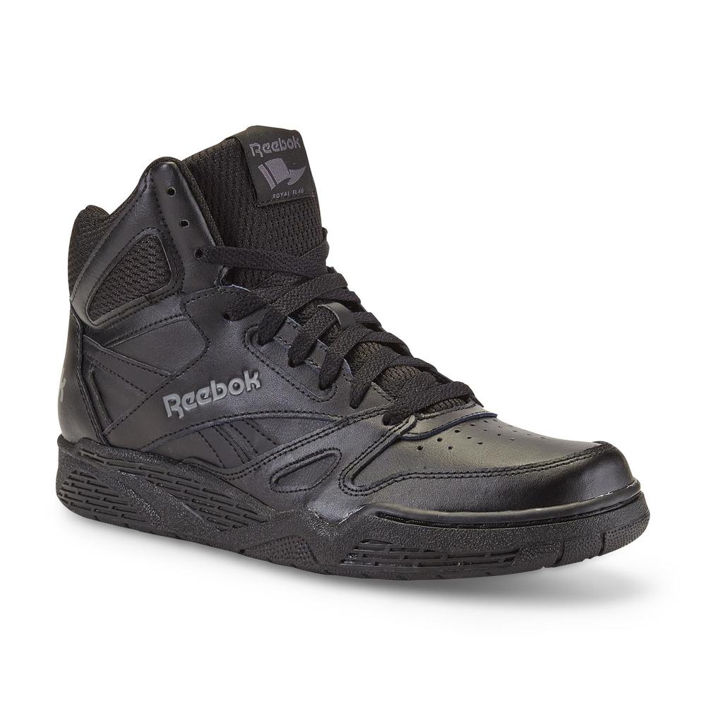 Reebok Men's Royal BB4500 Leather High-Top Basketball Shoe - Black Extra Wide Width Available