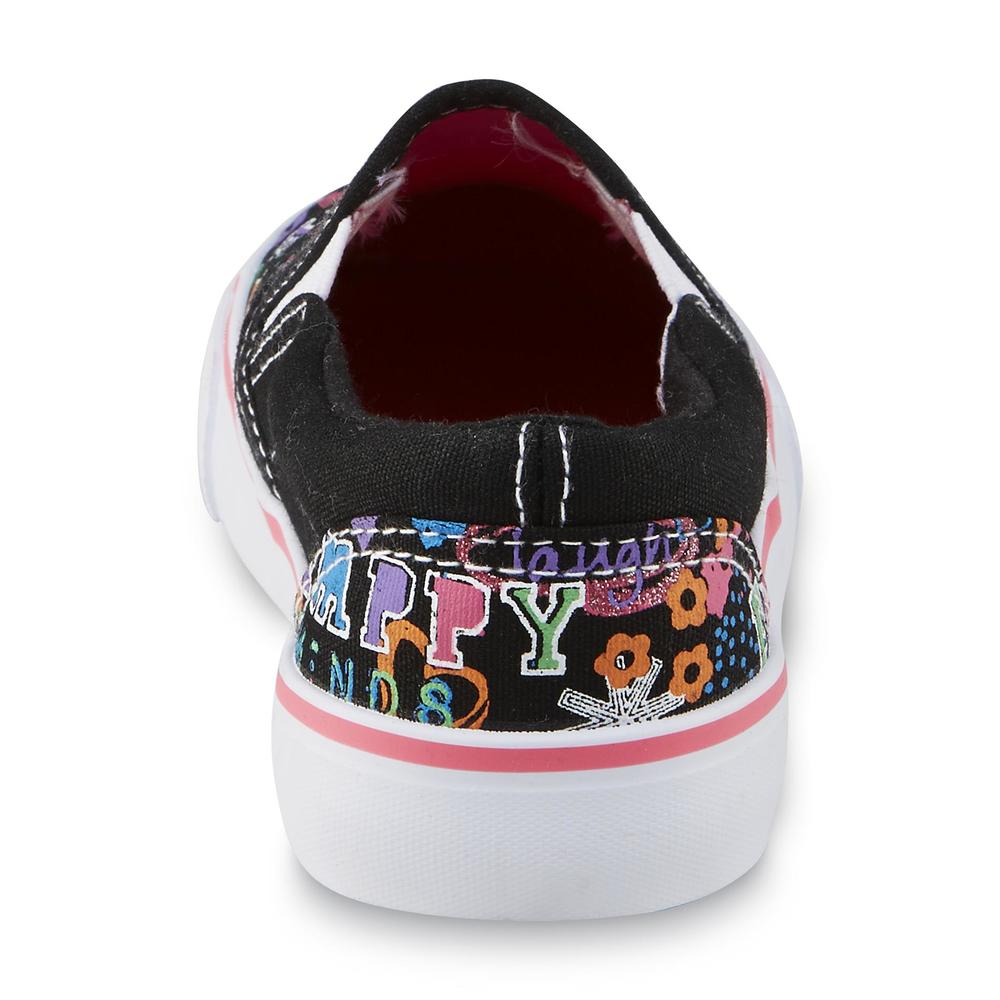 Canyon River Blues Girl's Maddie Black/Multicolor/Graffiti Slip-On Shoe