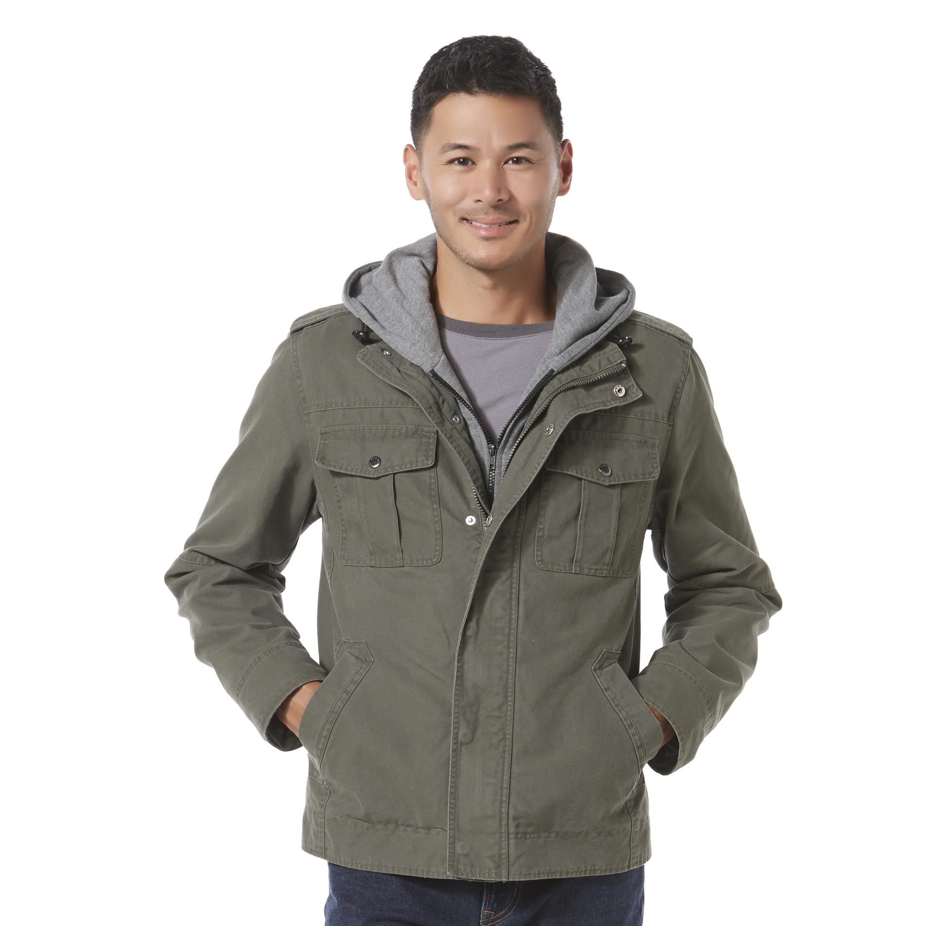Route 66 Men's Hooded Canvas Jacket