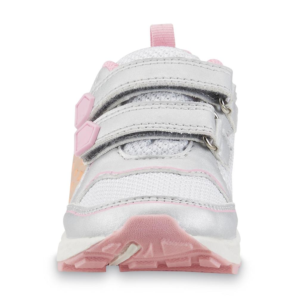 Carter's Toddler Girl's Brady Silver/Pink/Orange Light-Up Sneaker