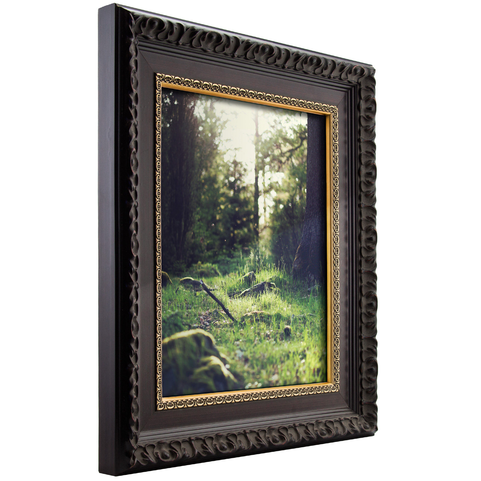 Craig Frames Inc Devereux, Gothic Brushed Mahogany Picture Frame (9530)