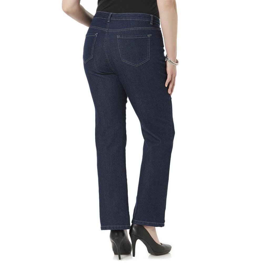 Basic Editions Women's Petite Modern Bootcut Jeans