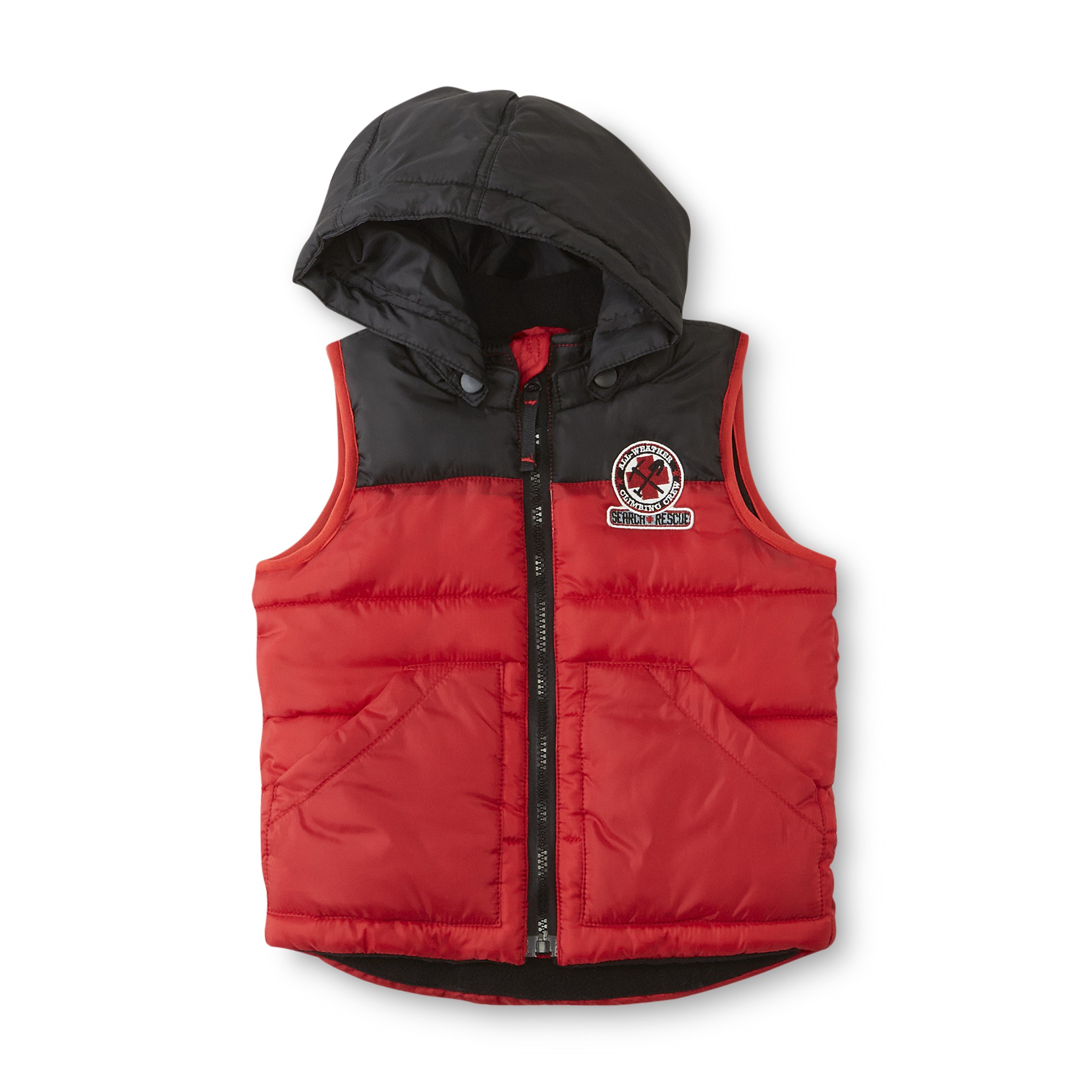 Toughskins Infant & Toddler Boy's Hooded Puffer Vest - Search & Rescue
