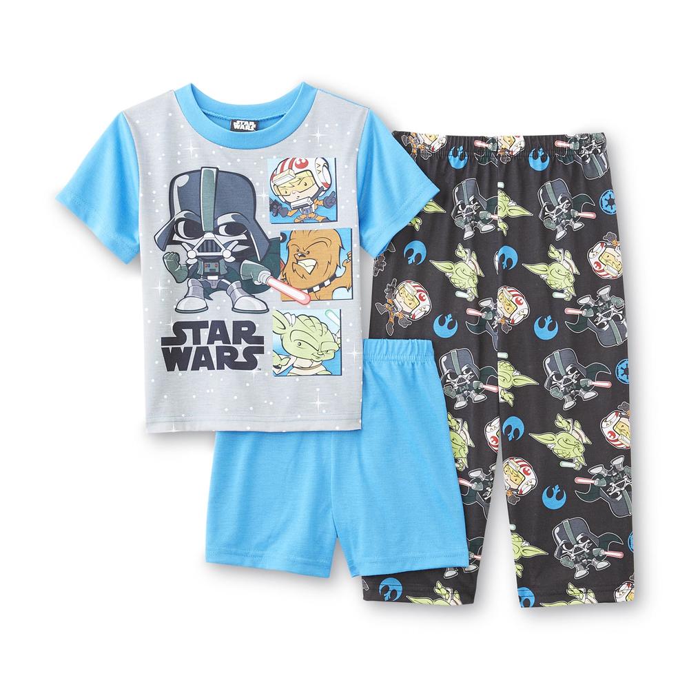 Lucas Films Star Wars Toddler Boy's Pajama Shirt, Shorts & Pants