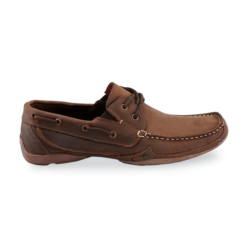 San Polos Men's Joaquin Leather Boat Shoe - Brown