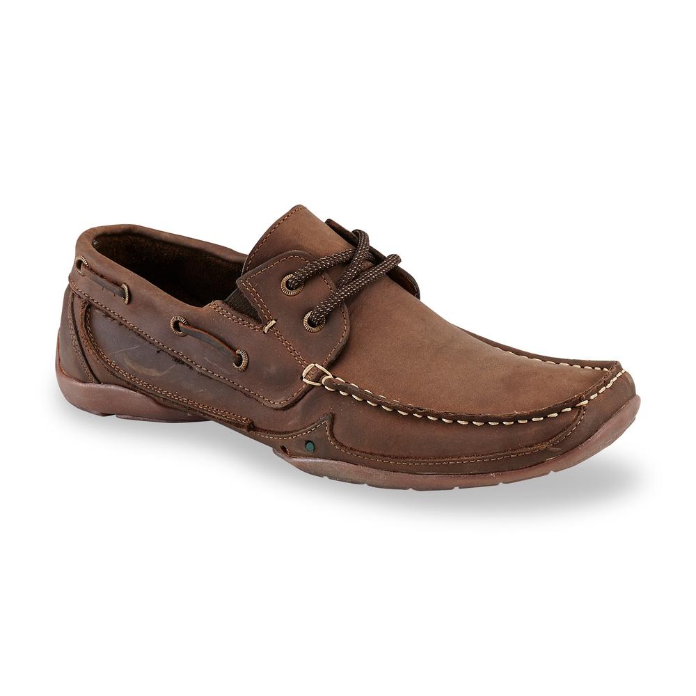 San Polos Men's Joaquin Leather Boat Shoe - Brown