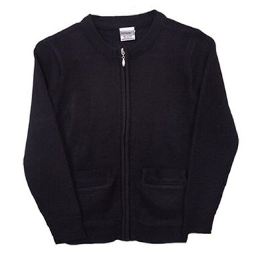 Genuine School Uniform LS Zip Cardigan Sweater Sizes 8-16