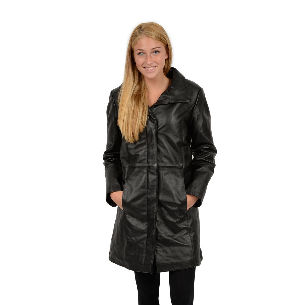 R&O Women's Leather Pencil Coat - Online Exclusive
