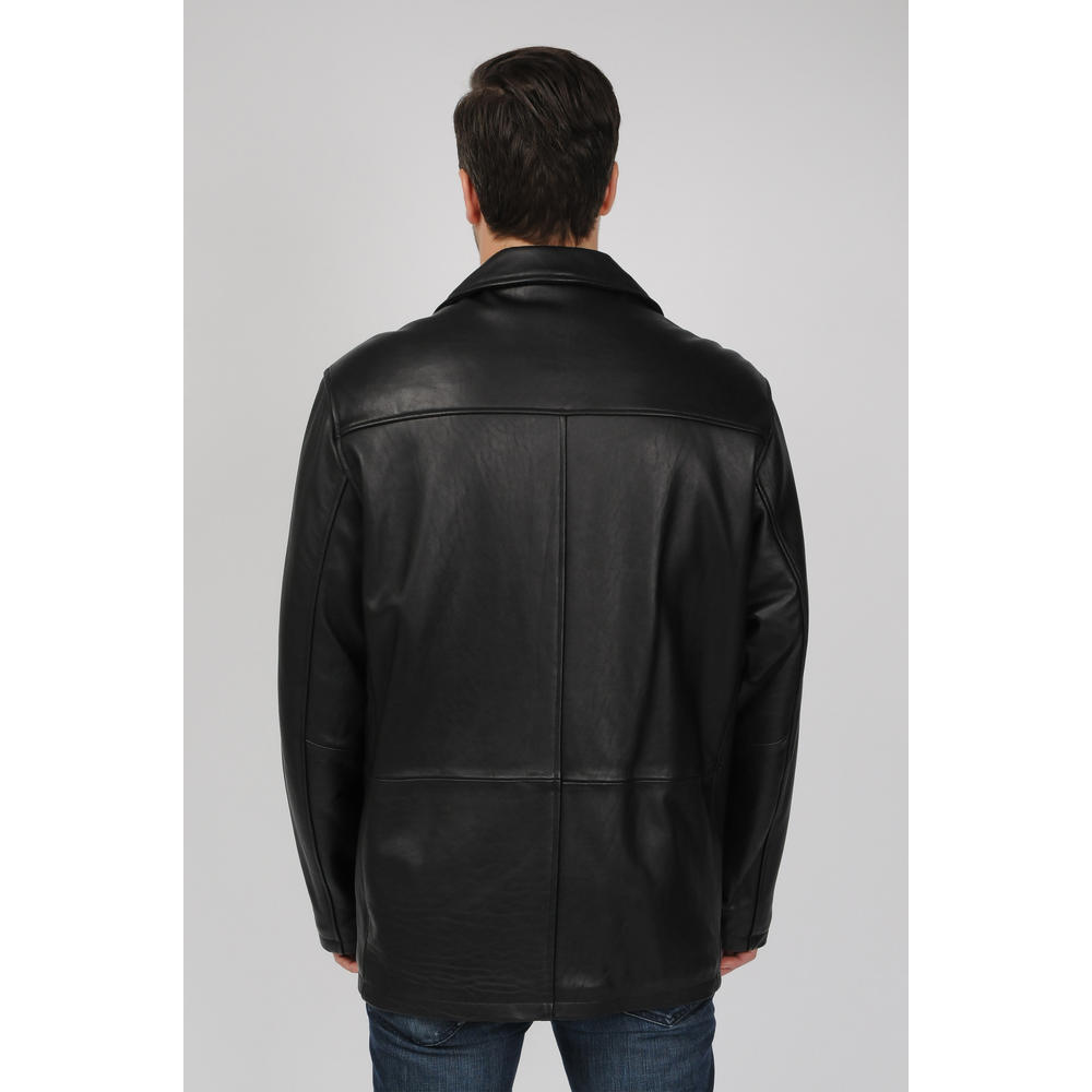 Excelled Men's Big and Tall Lambskin Car Coat- Online Exclusive