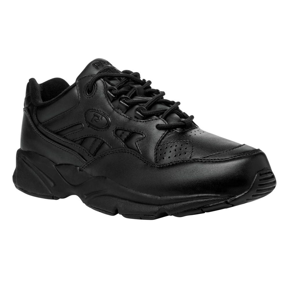 Propet Men's STABILITY WALKER Black Walking shoe-Wide widths available