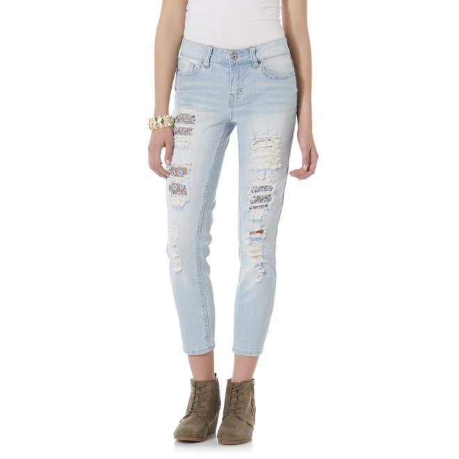 Dollhouse Junior's RollUp Skinny Capri Jeans