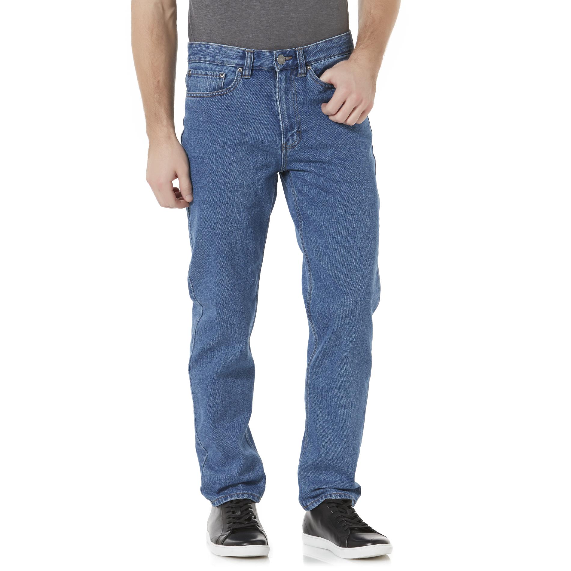 basic editions men's comfort action stretch regular fit jeans