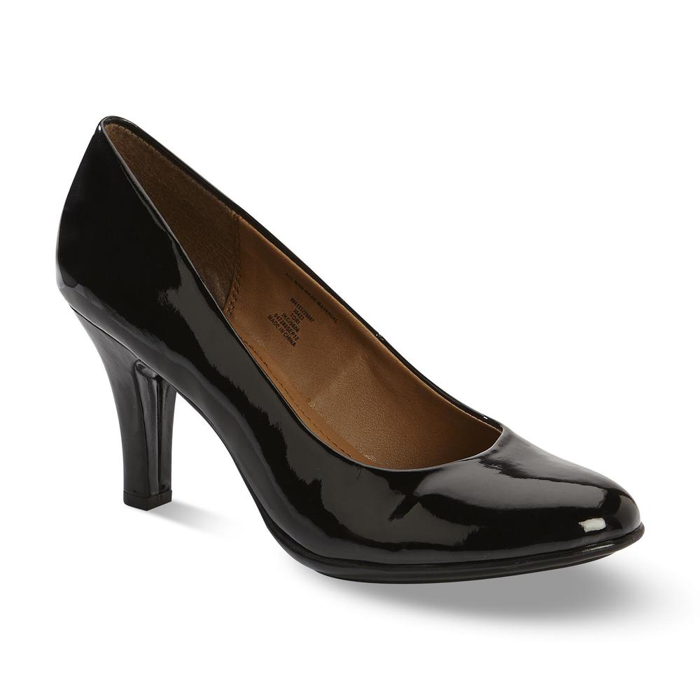 Jaclyn Smith Women's Comfort Dress Pump Tori - Black Patent - Wide Width Available