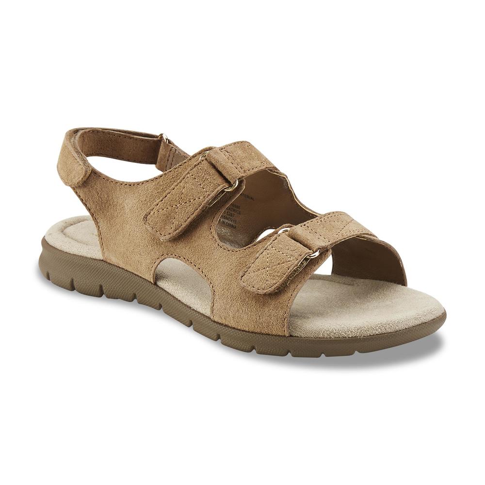 Cobbie Cuddlers Women's Beatrice Brown Slingback Sandal - Wide Widths Available