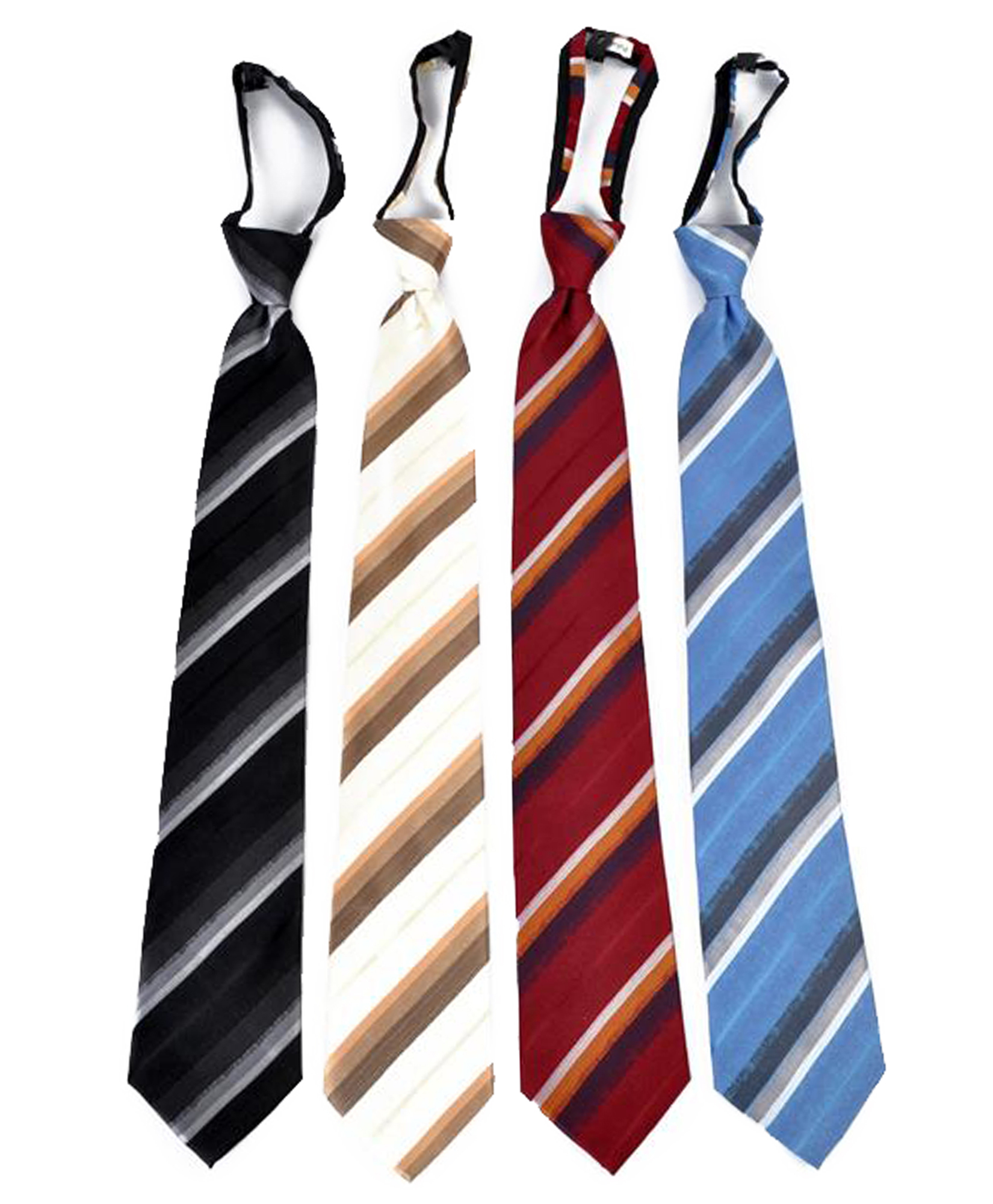 UMO LORENZO Men's Micro Woven Zipper Ties
