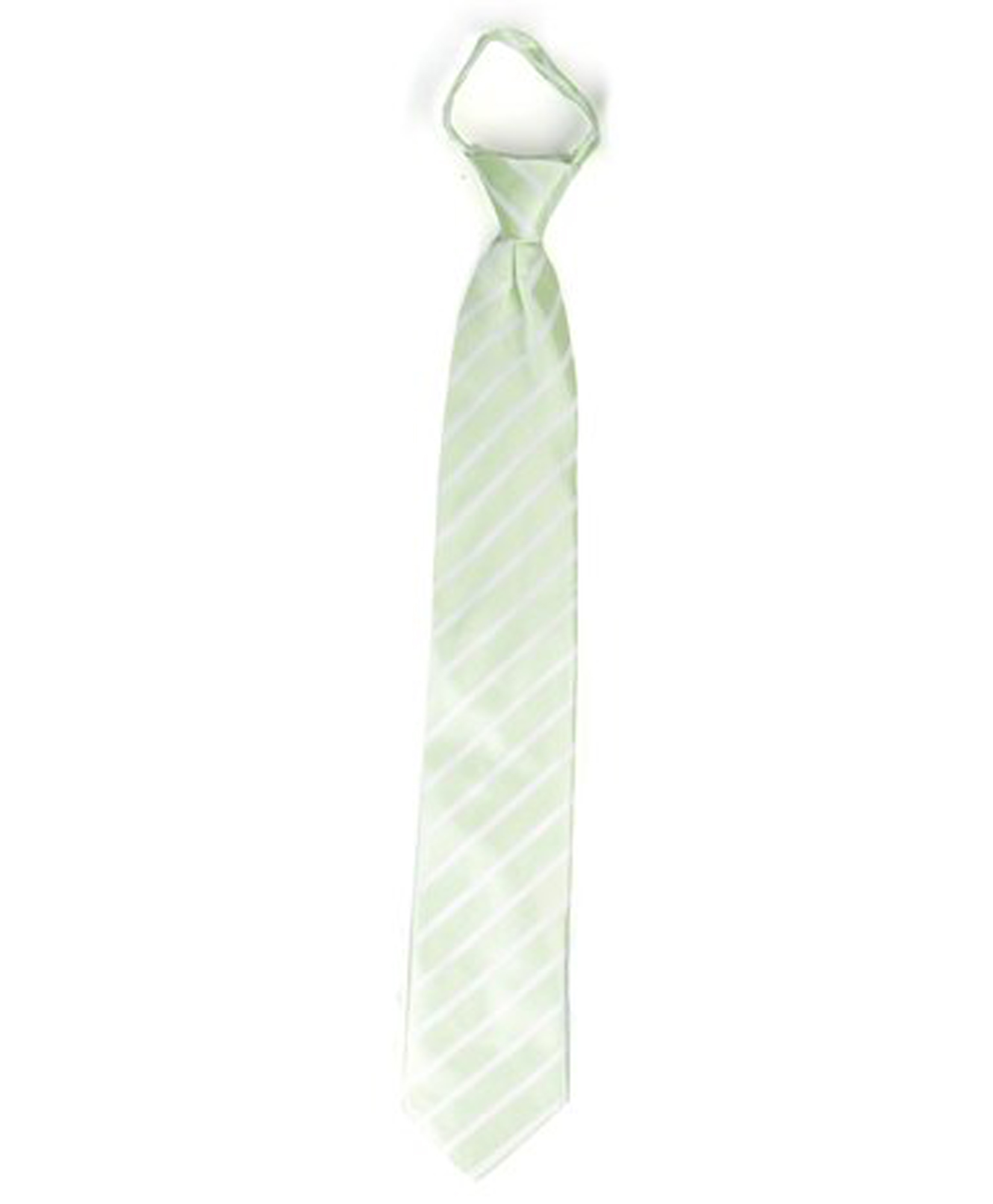 UMO LORENZO Simple Green Stylish Zipper Tie